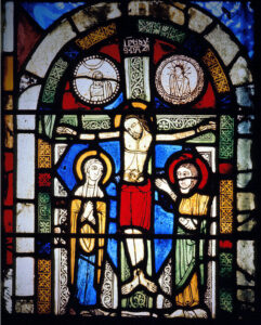 Vitrail Roman_La Crucifixion_SAINTE SÉGOLÈNE_Metz